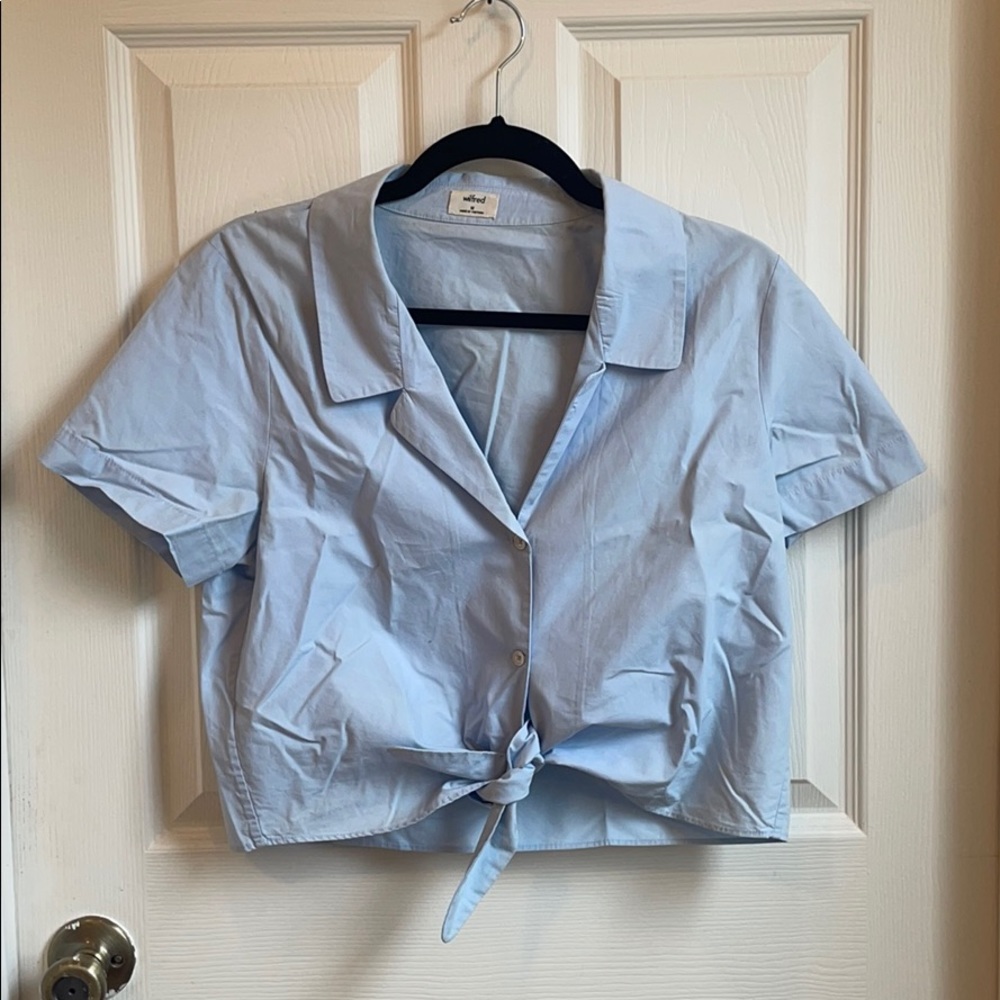 Wilfred Tie Front Button-up
